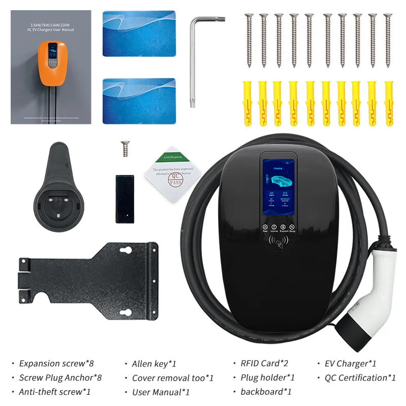 Green Science Smart Home EV Car Charger with APP/RFID Card/WiFi/Bluetooth