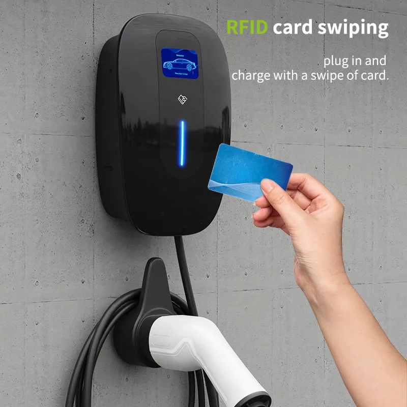 11kw Type 2/Gbt Smart EV Charging Station with WiFi/APP/RFID Card