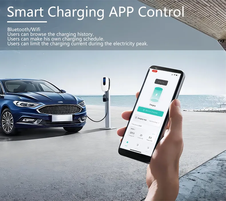 Smart APP Control 32A Type 2 Electric Car Charging Station