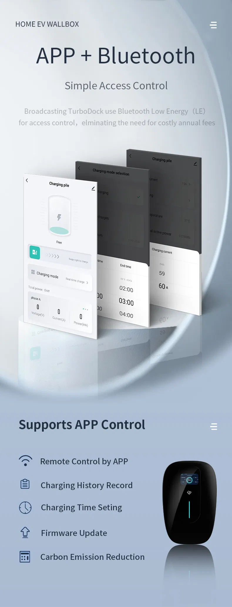 Type2 Plug Home Using EV AC Normal Charger
