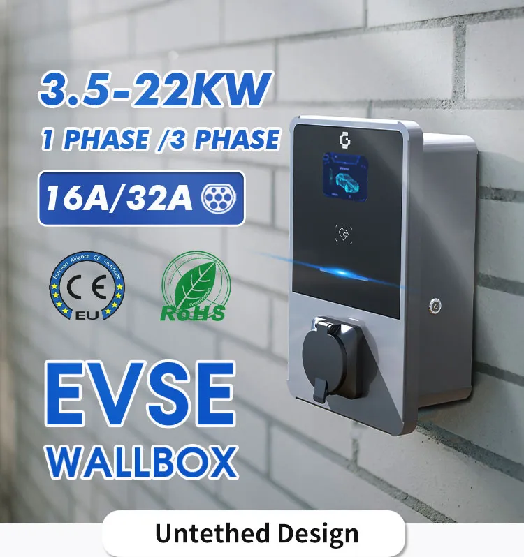 APP Control Ocpp WiFi Blue Tooth 4G 32A Home Charging AC EV at Charger Station Charge Point with CE RoHS
