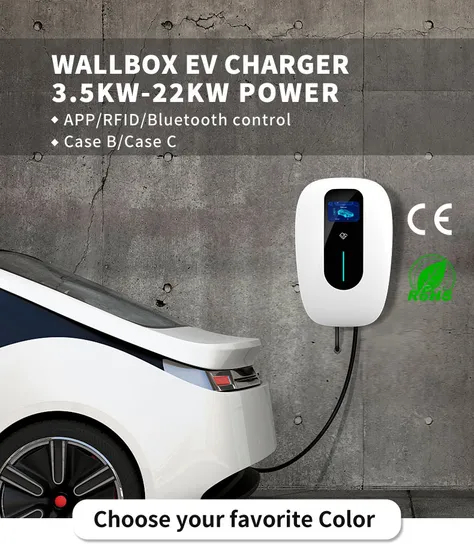RFID Card/APP Green Science Carton Box EV Charger Wallbox with RoHS