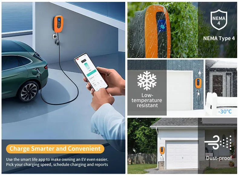 Electric Vehicle Chargers EV Wallbox AC Charger Level 2