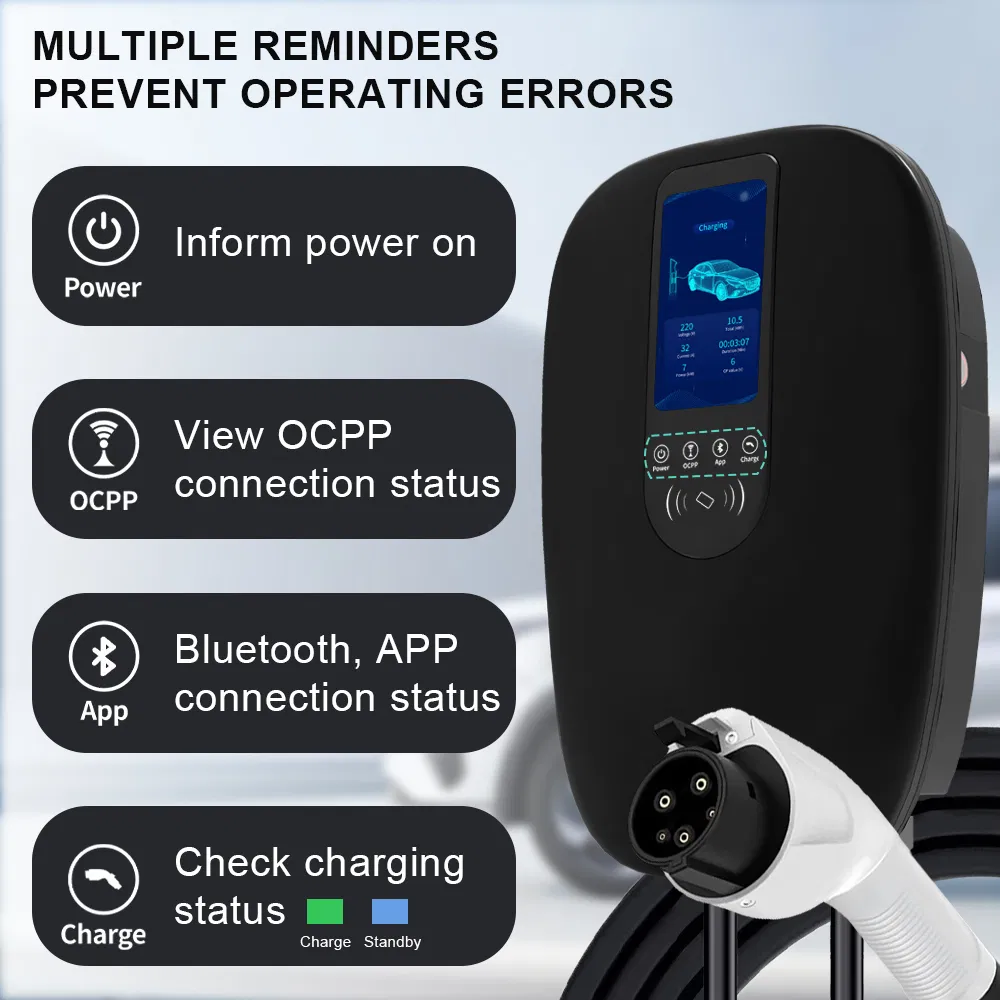 EV Charger Wallbox Ocpp1.6 with APP Solar