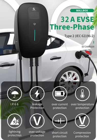 32A/22kw Charger EV Charging Pile for Electric Vehicle Outdoor Charging