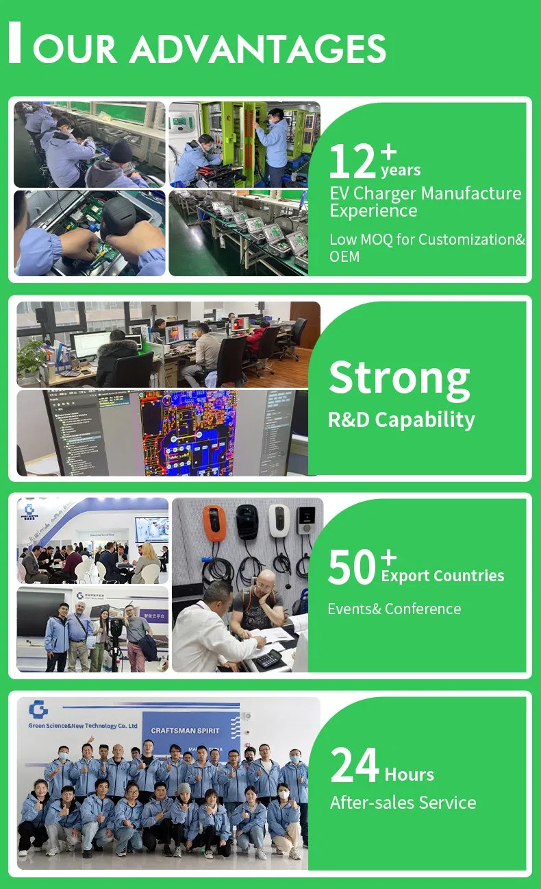 Hot Sell Factory EV Charging Station Home Commercial Use Ocpp Tuya APP EV Charger