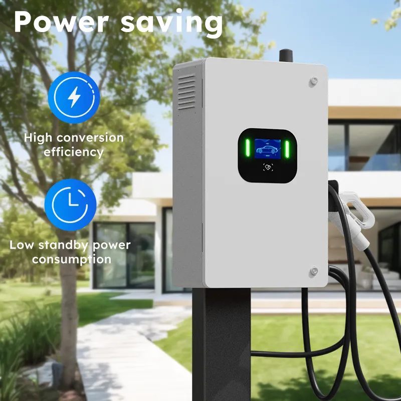 Manufacturer EV DC Charger with Ocpp CCS2 Floor-Mounted Fast Charging Station with Double Gun