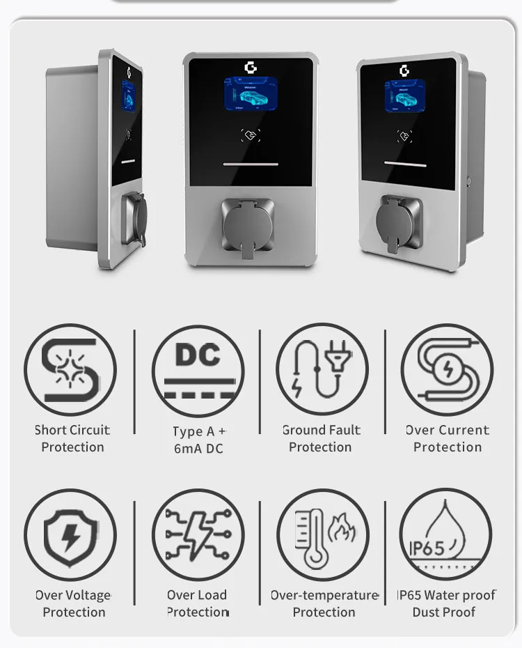 APP Control Ocpp WiFi Blue Tooth 4G 32A Home Charging AC EV at Charger Station Charge Point with CE RoHS