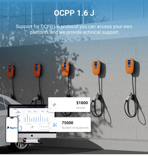 Ocpp Commercial Fast EV Car Charger Evse for Public Car Charging