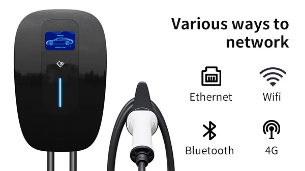 Type 2 EV Charger Wall-Mounted Charging for Home Use with APP/RFID Card