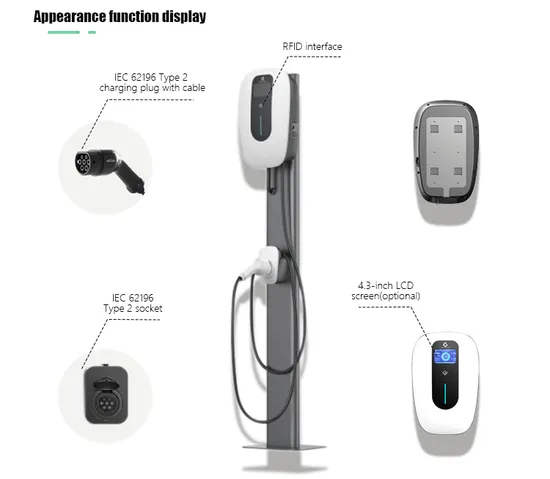 56cm*34cm*31cm Slow Charging Station Green Science 22kw EV Charger WiFi