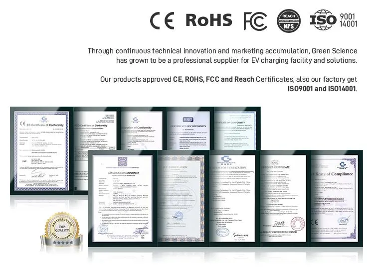 AC EV Station RoHS Approved Green Science Wallbox Electric Car Charging Point