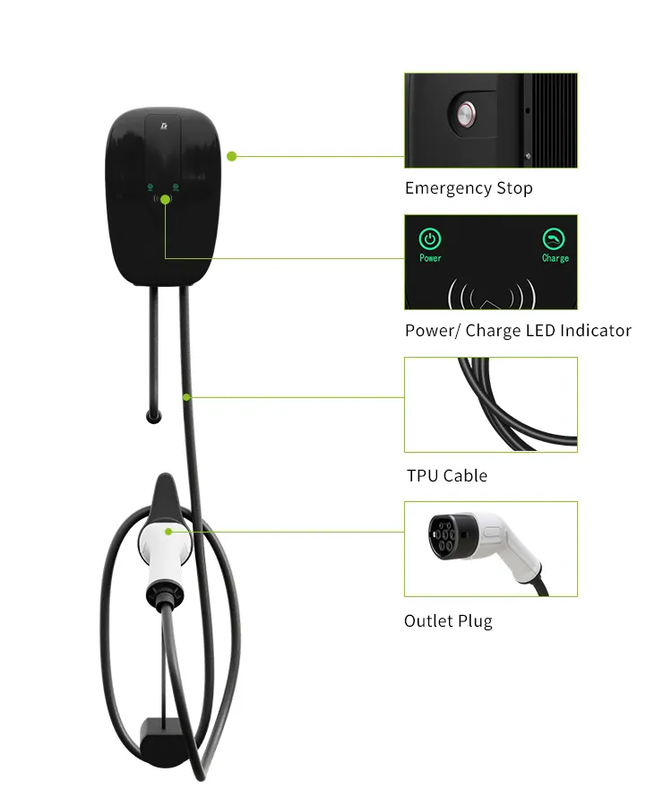Standard Good Price EV Charger with WiFi Control for Play and Plug