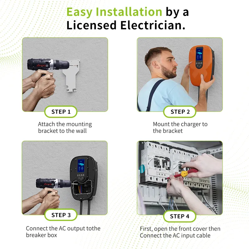 Wholesale Home Power Balance EV Charger with Big Screen with Ocpp Automobile EV Charger