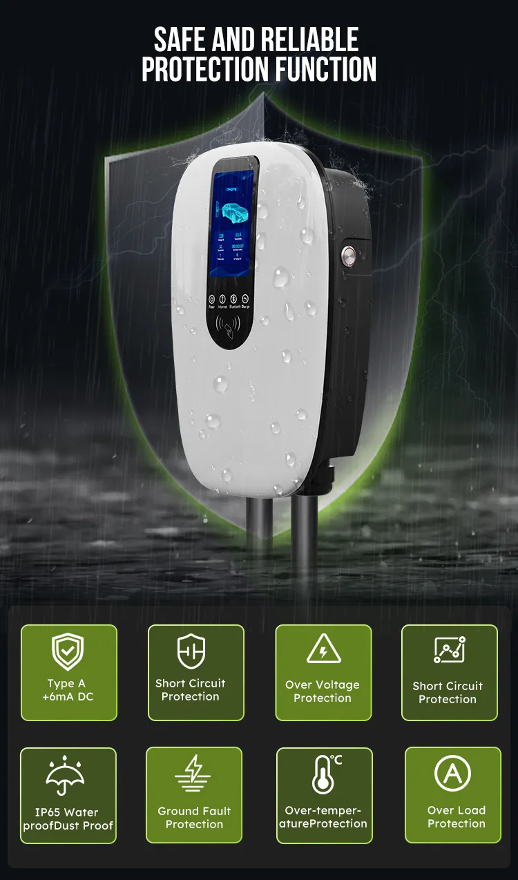 Ocpp EV Fast Charger Type2 Wallbox EV Charging Station