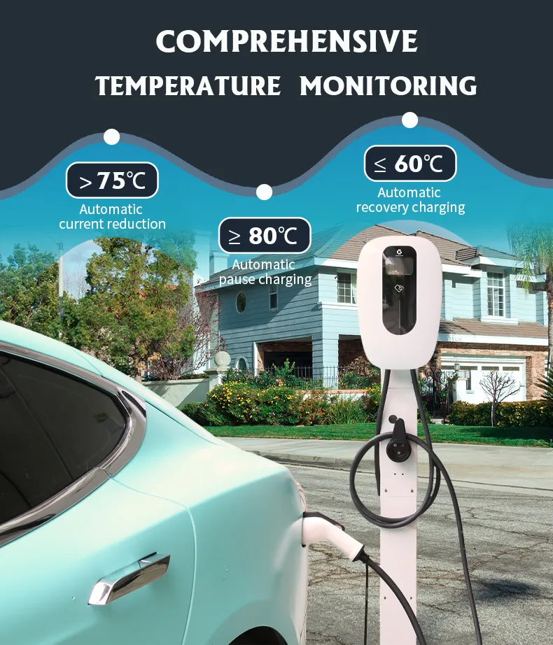 FCC Certificate Warranty WiFi APP Control Type 1 SAE J1772 EV Charger Wallbox 32A Single Phase 110V 220V 7kw