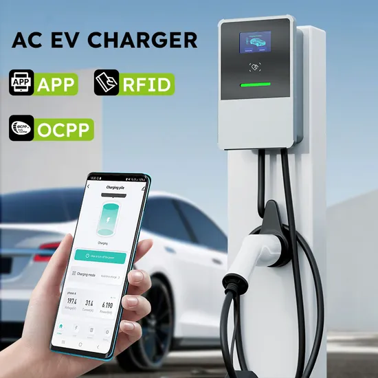 EV Charger 11kw Type2 Socket IEC62196-2 with 5m Cable 16A 3 Phase Evse Wallbox 380V