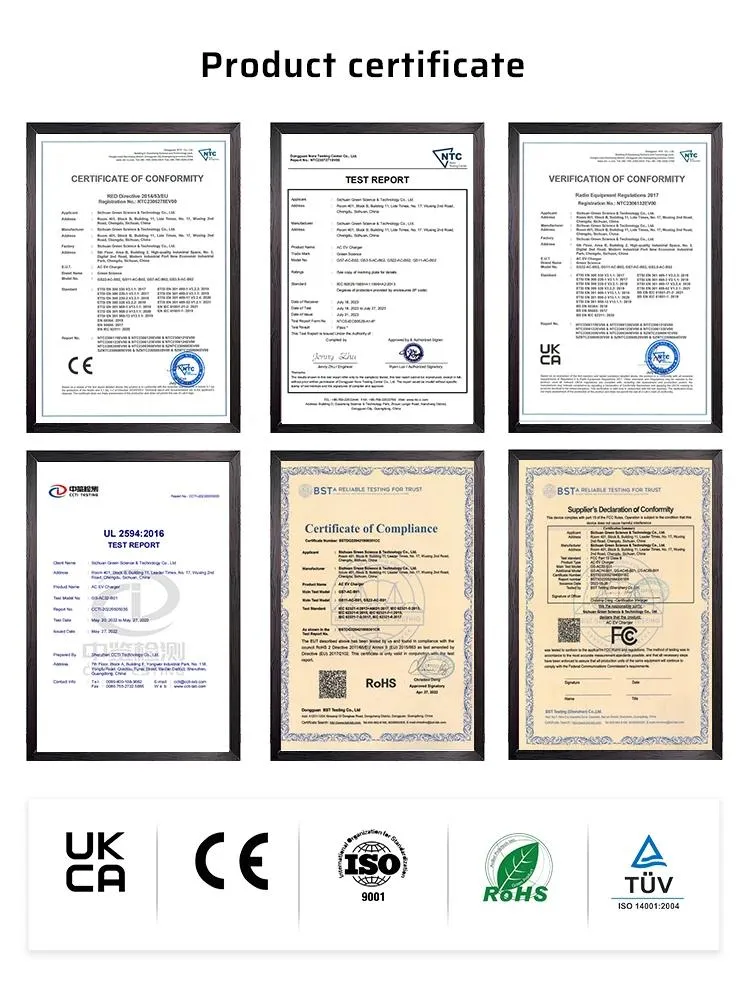 GB/T 60kw 7in Screen RFID Scan Code DC EV Charger