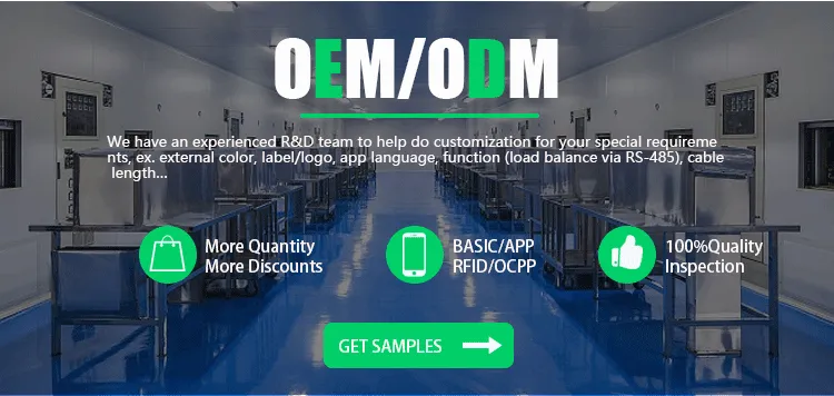 IP65 EV Charger Supplier ODM OEM Rebrand Commercial with FCC Hot Sale