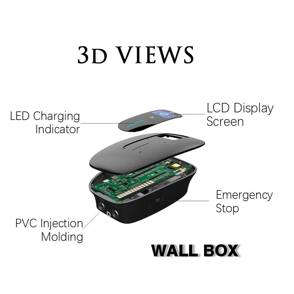 Wall Mounted Electric Vehicle EV Car Charging Station 32 AMP