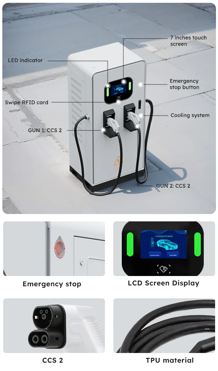 EV Fast DC Charging Station Charger Ocpp Commercial Use APP RFID Card
