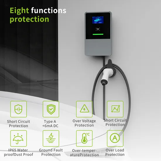 32A 22kw 3 Phase Smart EV Wallbox Charger Station with CE WiFi APP