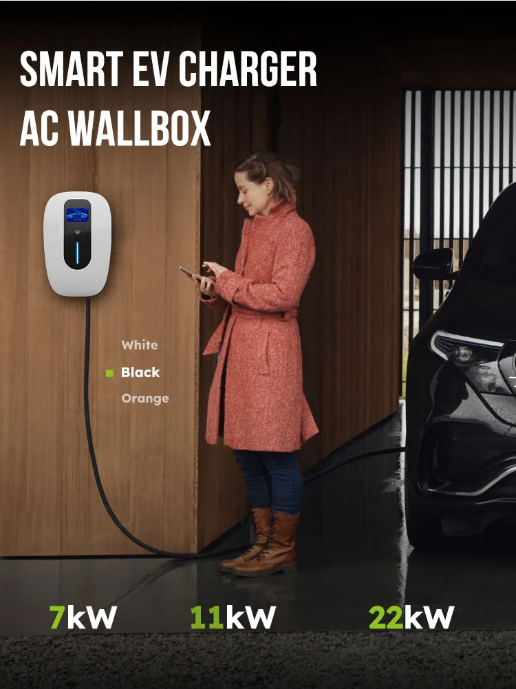22kw Type 2/Gbt Ocpp Commercial EV Car Charging Station with APP/RFID Card/WiFi