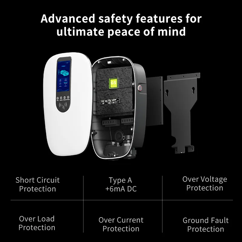 CE Smart Electric Vehicle Wallbox Car Charger Type/Gbt for Home Use