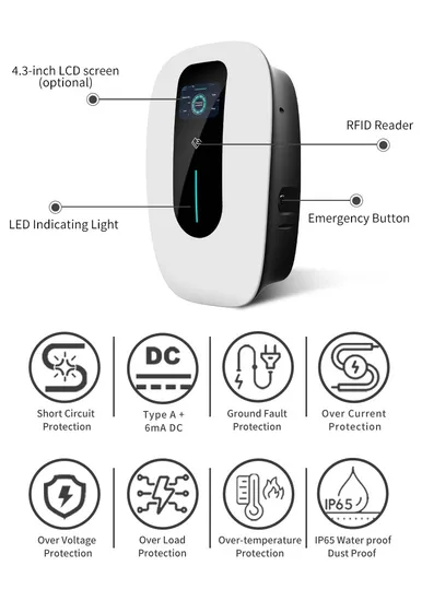 Home EV Charging Station AC Charging Electric Vehicle Charging Point 7kw 11kw 22kw EV Charger
