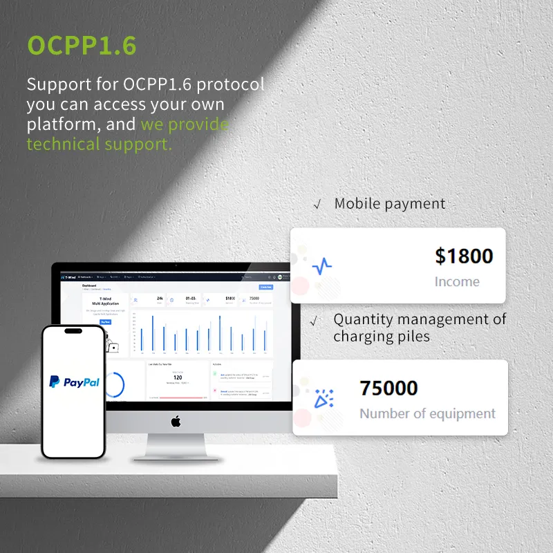 Ocpp RS-485 7kw 11kw 22kw Wall Box Electric Car Charger