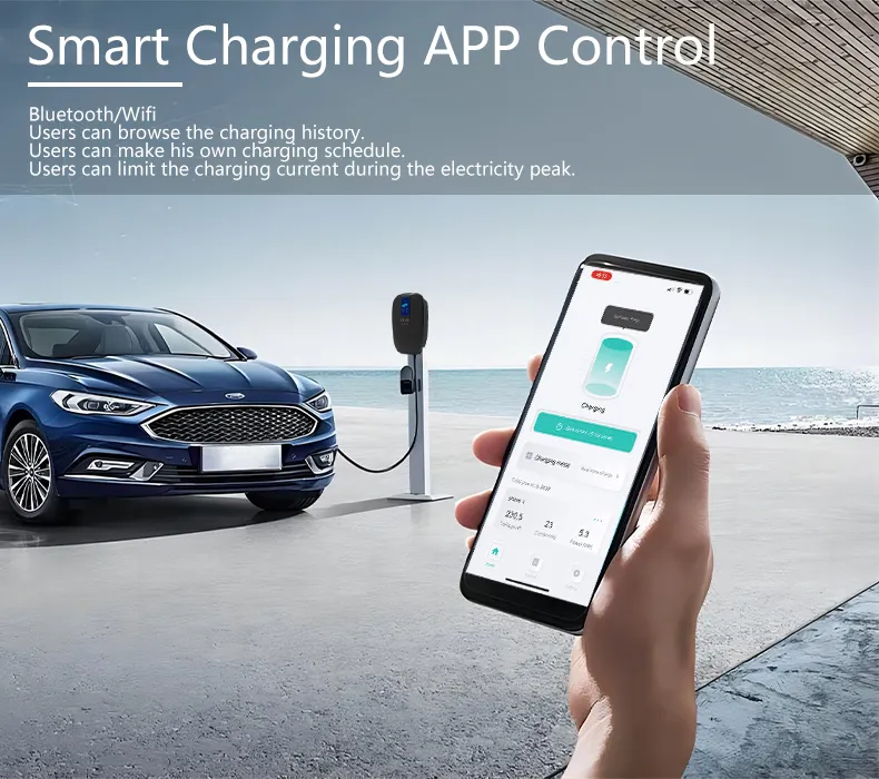 11kw Ocpp EV Charger Wall Mounted with RFID and 4G