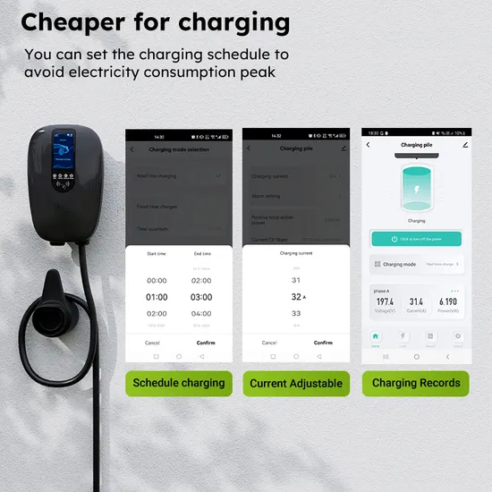 Type 2 Smart EV Charging Pile EV Charger with APP and WiFi