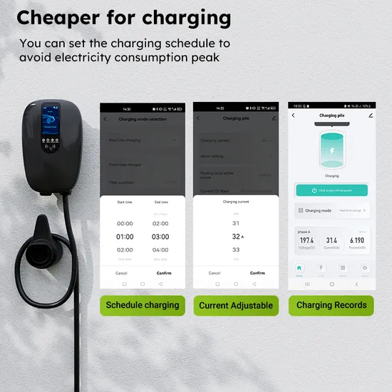 Type 2 Smart EV Charging Pile EV Charger with APP and WiFi