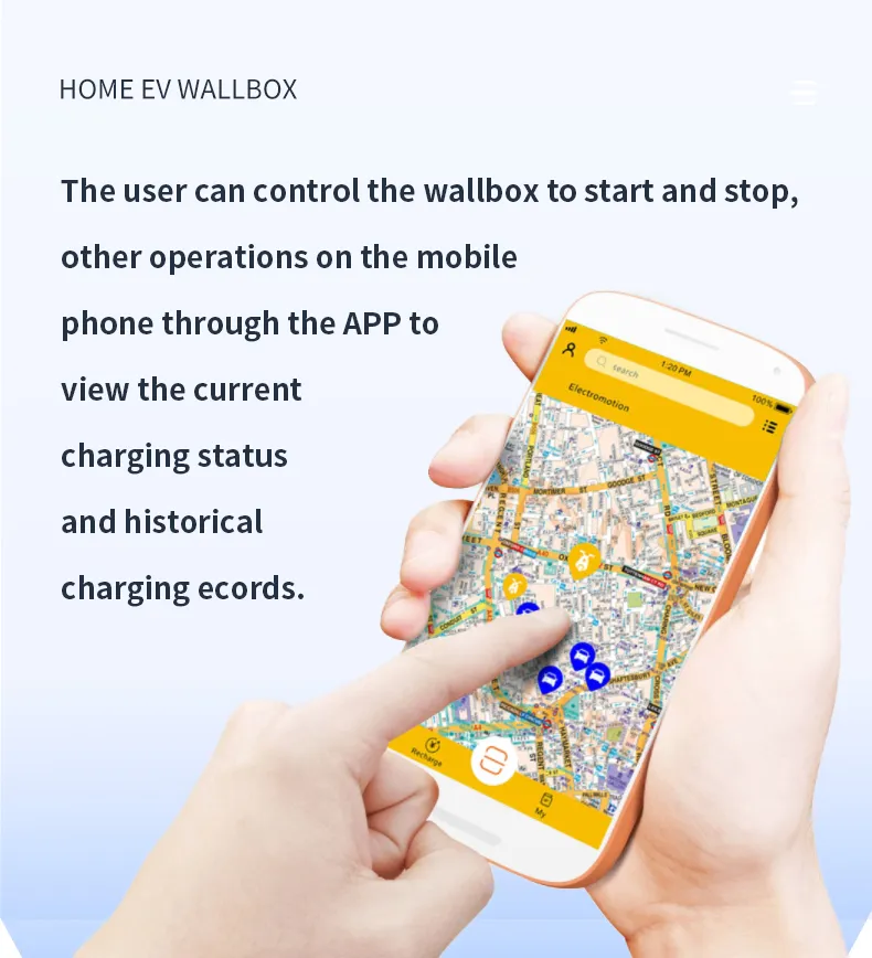 FCC Certificate Warranty WiFi APP Control Type 1 SAE J1772 EV Charger Wallbox 32A Single Phase 110V 220V 7kw