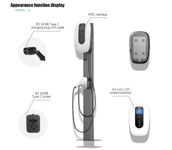Ocpp Wallbox Type2 2 Plugs EV Charging Station with 2 Plug