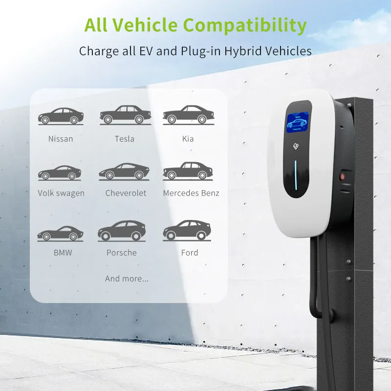 OEM Smart EV Charger with RFID Card/WiFi/APP/Ocpp for Home and Commercial Use