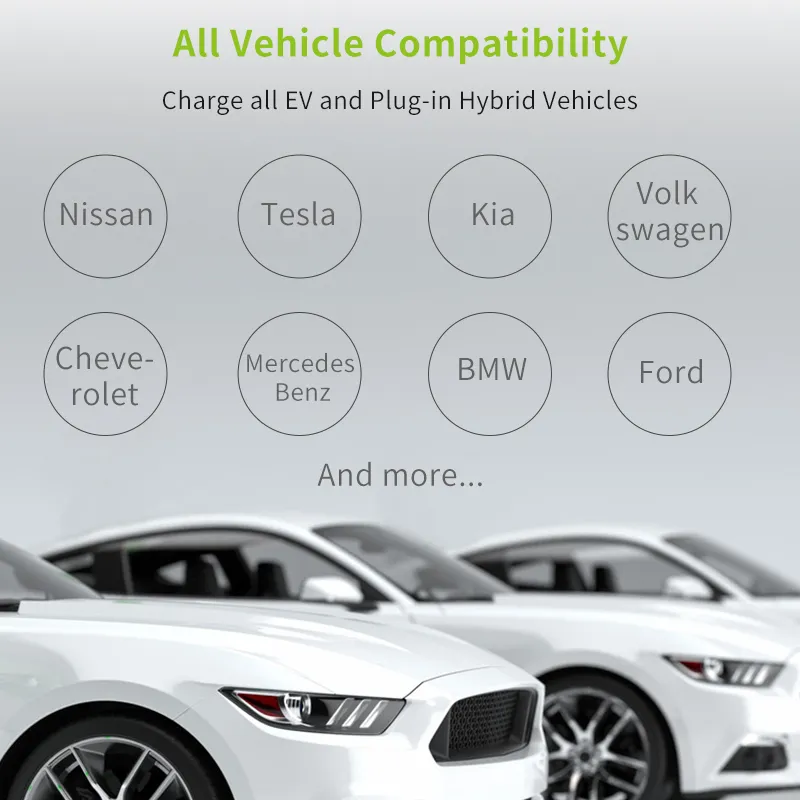 Type1/Type2/Gbt Smart EV Charger with RFID Card/WiFi/Bluetooth/APP