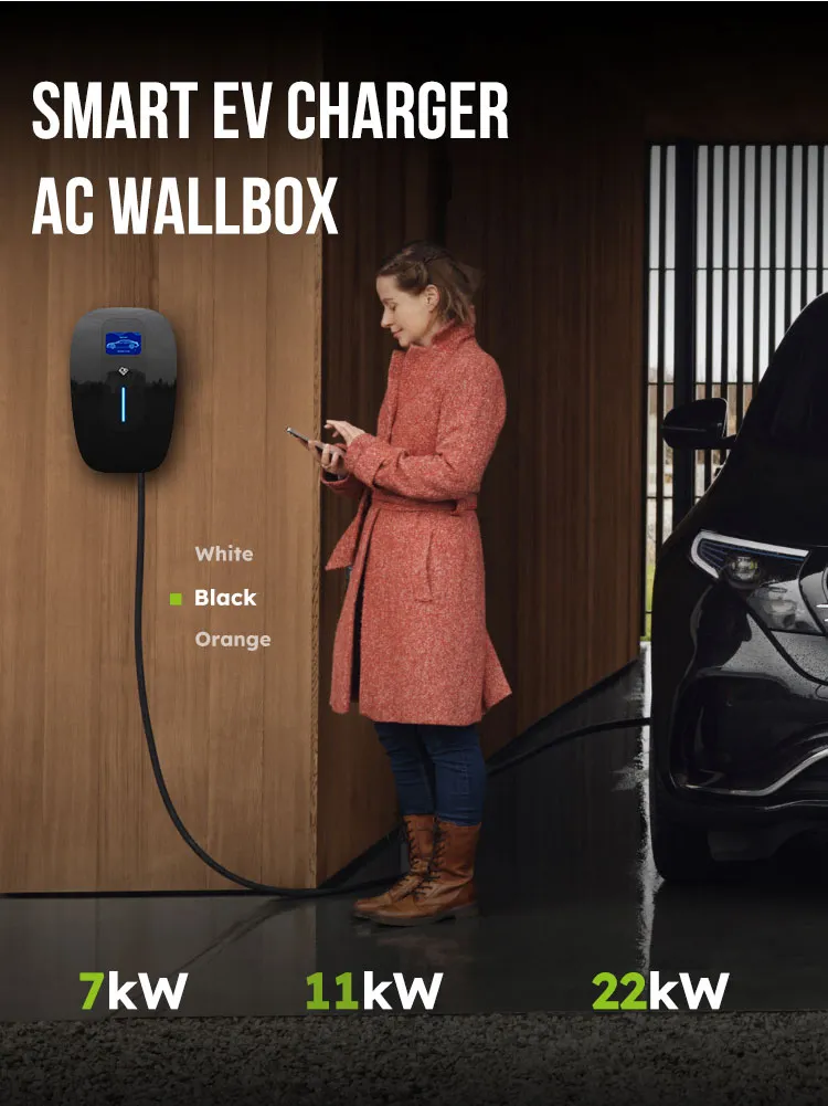 Type 1 Level 2 Smart Home EV Charging Station with WiFi/APP/RFID Card