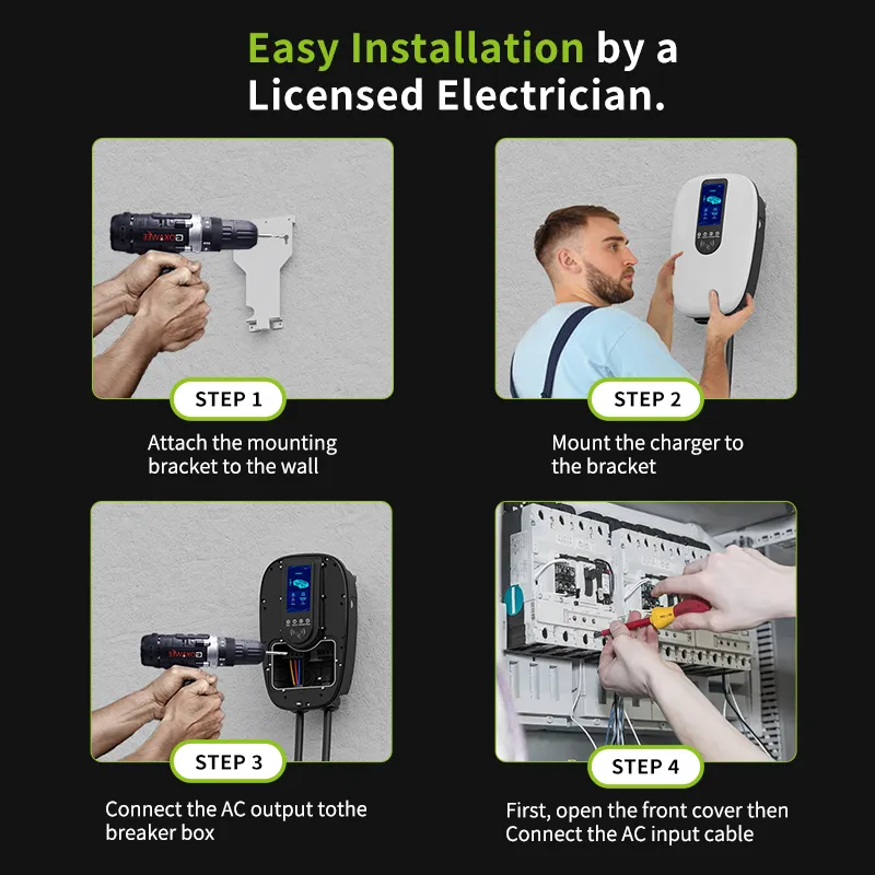 CE Smart Electric Vehicle Wallbox Car Charger Type/Gbt for Home Use