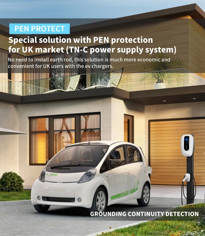 Ocpp Wallbox Type2 2 Plugs EV Charging Station with 2 Plug