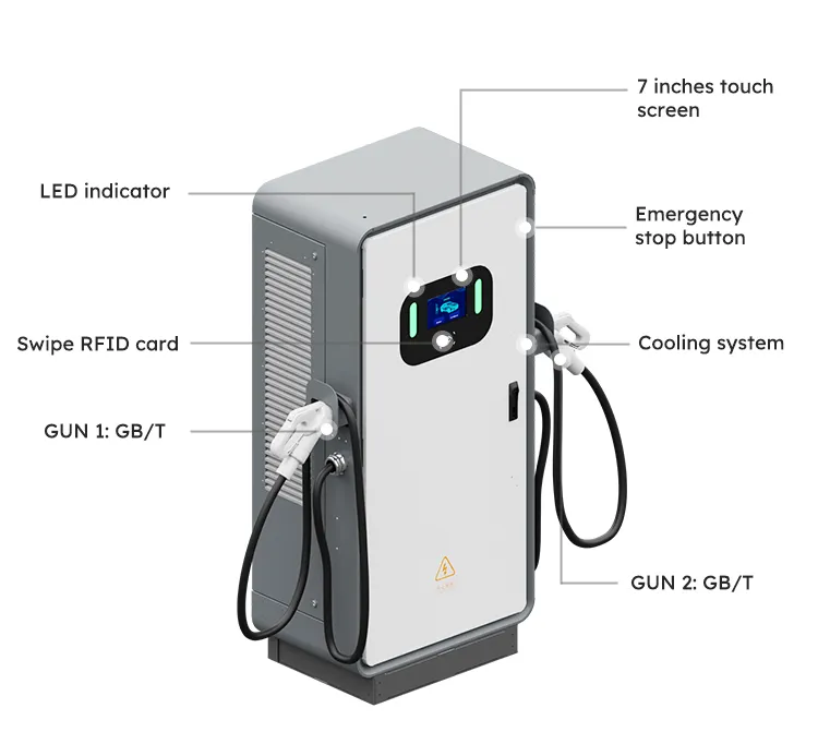 160kw DC EV Charger with 73inch Screen for Language Customization