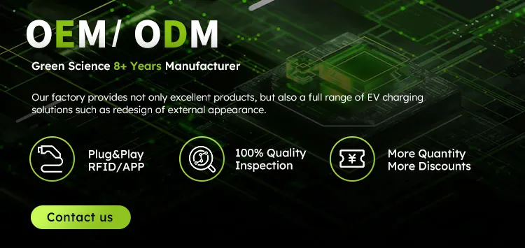 Hot Sale Floor Mount Three Phase APP or RFID Card AC 11kw Fast Home EV Charger with Type 2 Plug