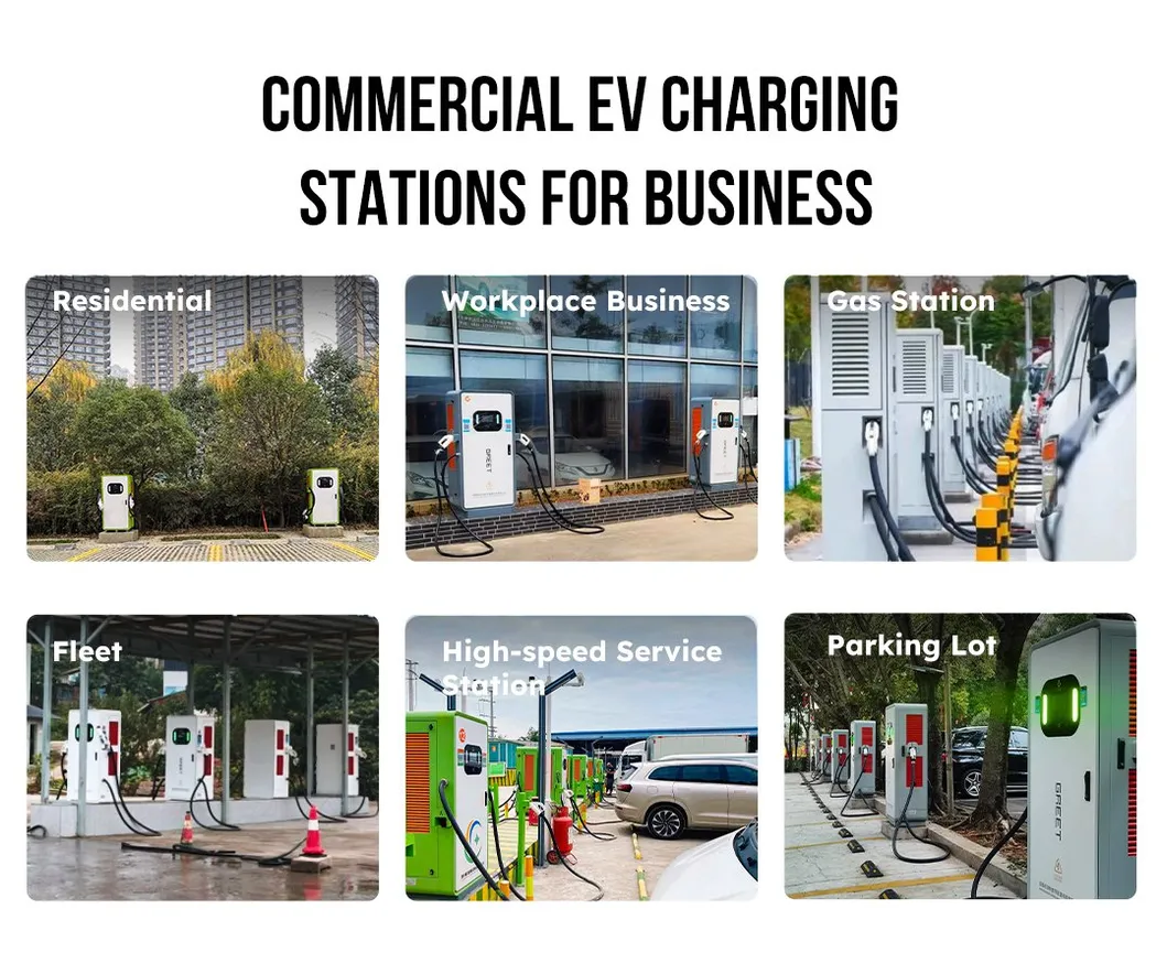 Manufacturer EV DC Charger with Ocpp CCS2 Floor-Mounted Fast Charging Station with Double Gun