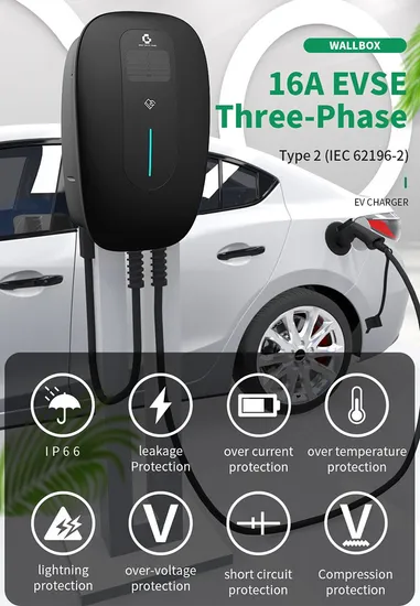Level2 EV Charger IEC 62196 Type2 Plug EV Charger 11kw
