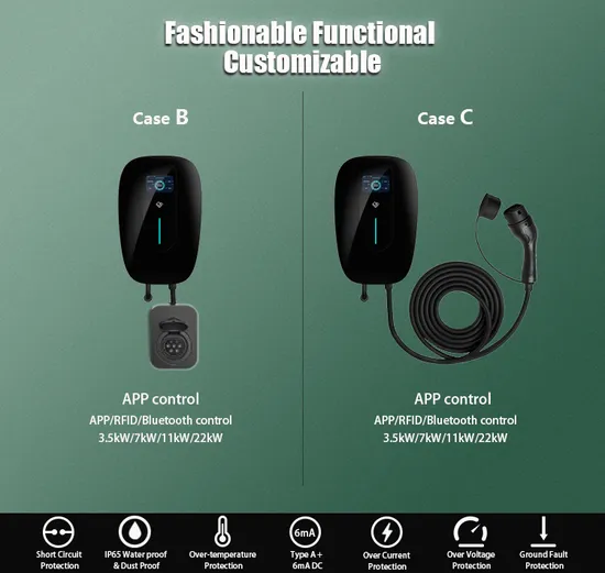 Ocpp Wallbox Type2 2 Plugs EV Charging Station with 2 Plug