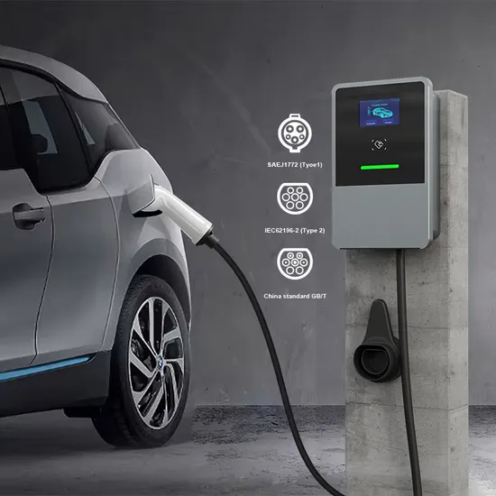 OEM 32A/ 7kw 1 Phase Mode 3 Floor Type AC EV Charger Electric Car Charger Station Wallbox with 4.3" Screen