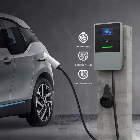 OEM 32A/ 7kw 1 Phase Mode 3 Floor Type AC EV Charger Electric Car Charger Station Wallbox with 4.3" Screen