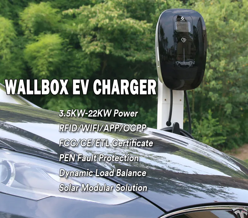 RFID/Wi-Fi/4G/Ethernet Settings Charging Station Level EV Charger Type 2